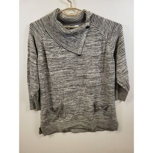 Womens Pullover 3/4 Sleeve Sweater Striped 2x Cotton Eight Eight Eight